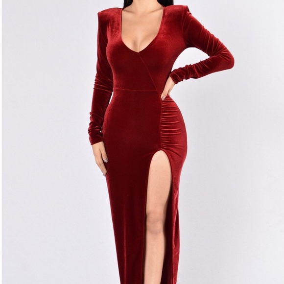 (NAVY) Fashion Nova Love Sex Magic Velvet dress - Picture 1 of 5
